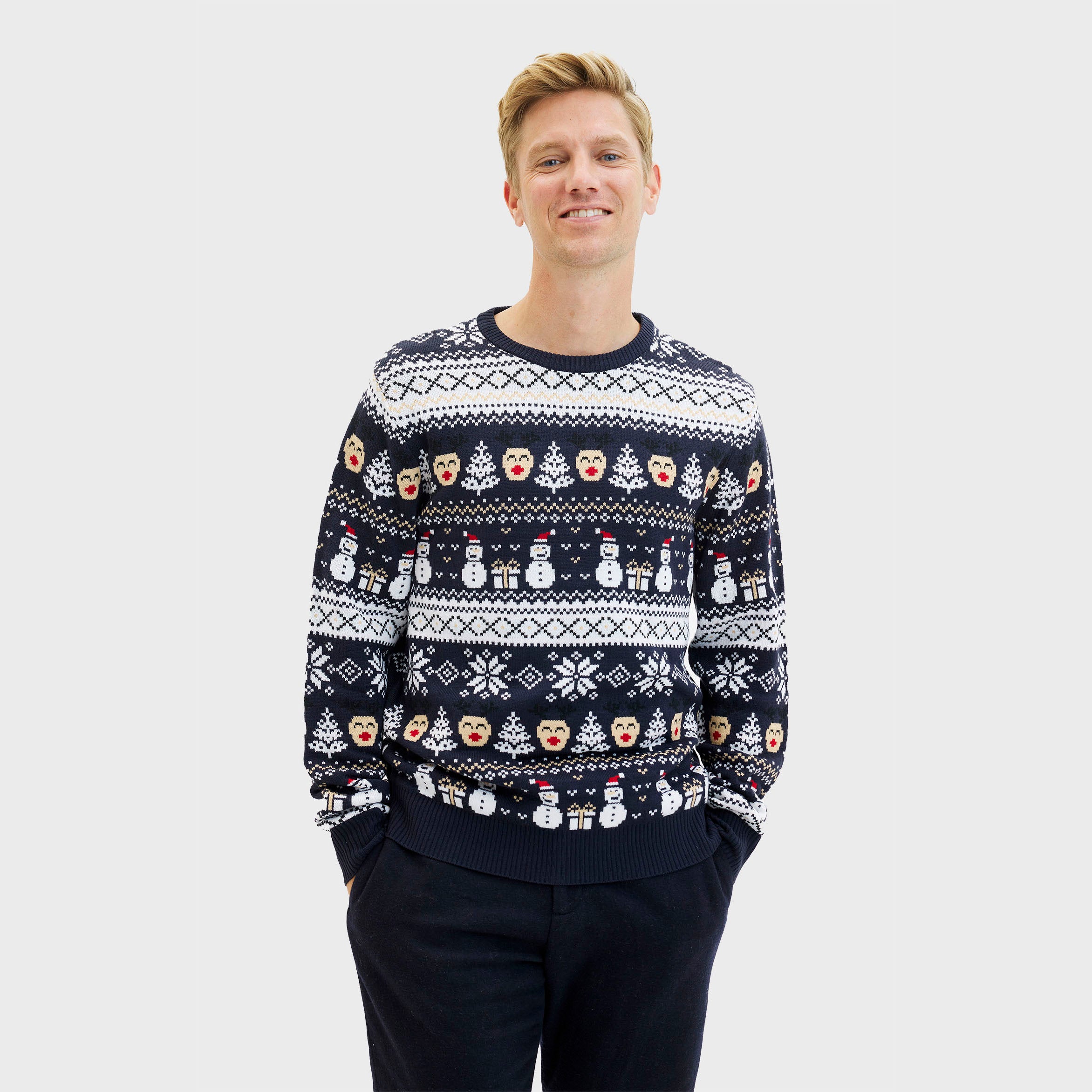 The Reinstyle Sweater Navy - Men